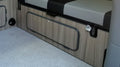 Campervan cabinet kickboard panel with door