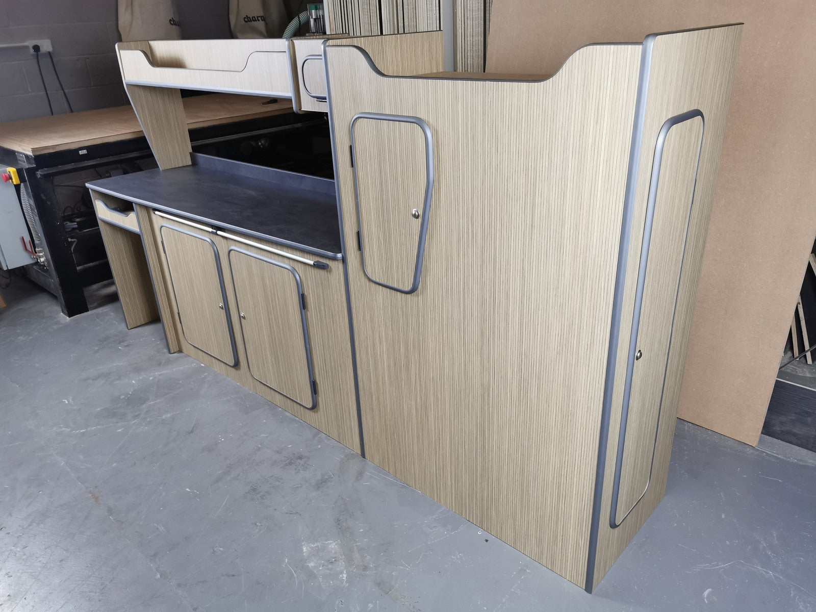 LWB campervan cabinets – additional view