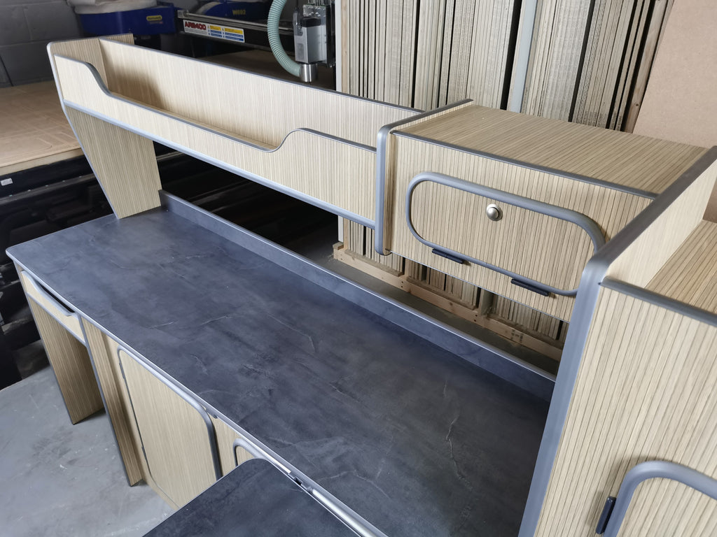 LWB campervan cabinets – additional view
