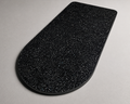 Black sparkle curved campervan table top, 800 by 400mm