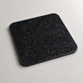 Black sparkle square campervan table top, 400mm
