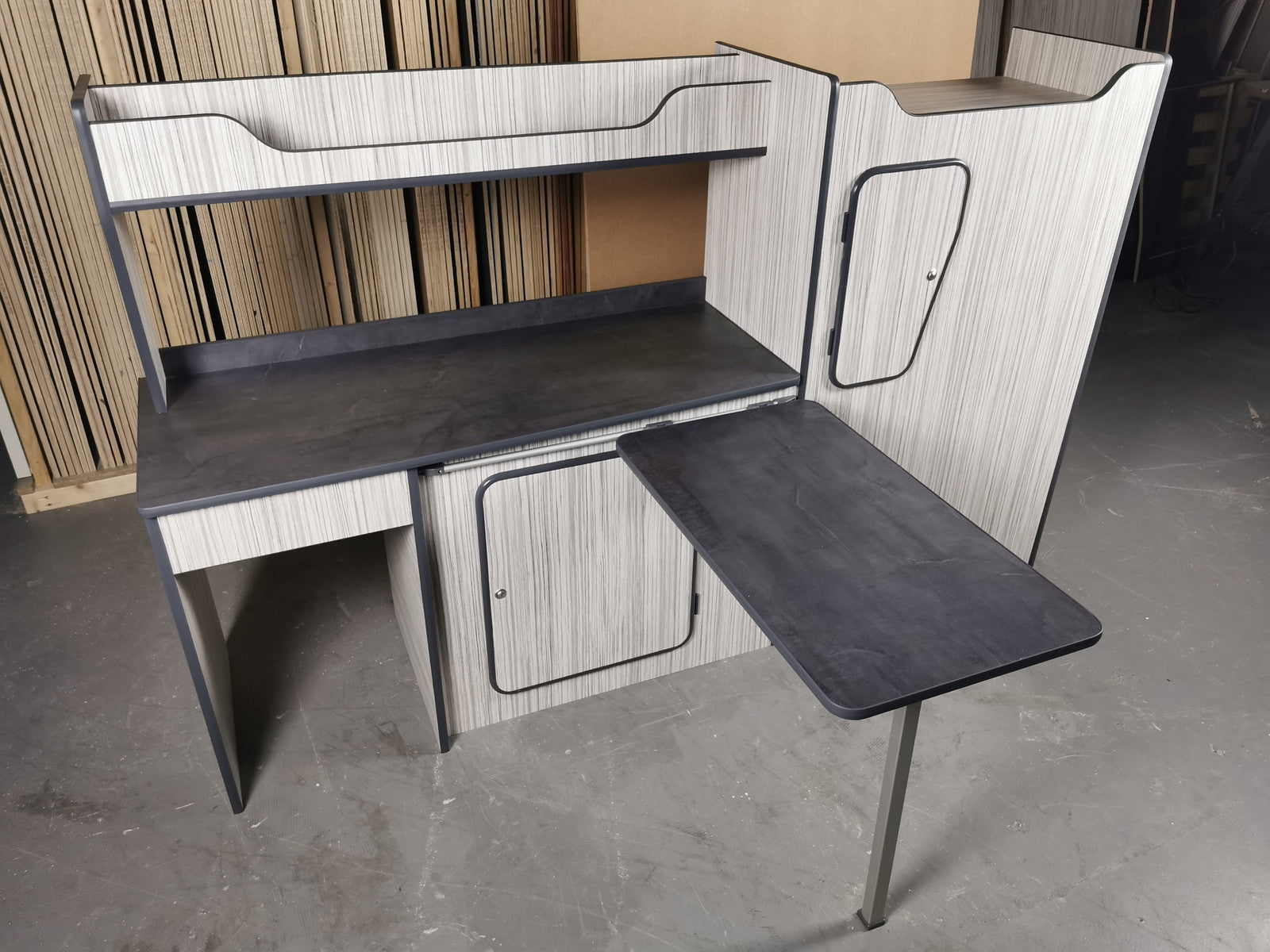 SWB campervan cabinets – additional view