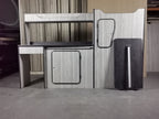SWB campervan cabinets with above sink storage